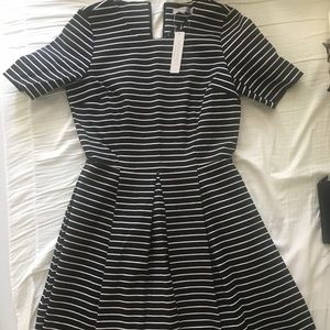 Black with White stripped BRAND NEW dress!